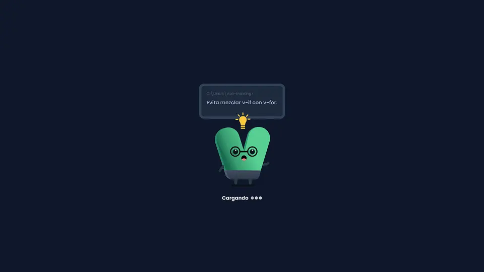 Vue Training loading screen